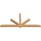 Ekena Millwork Kennewick Timber Gable Bracket, Western Red Cedar, 84"W x 38"H x 3 1/2"D x 3 1/2"F, 11/12 Pitch GBW084X38X0404KEN00SWR - alternate 3